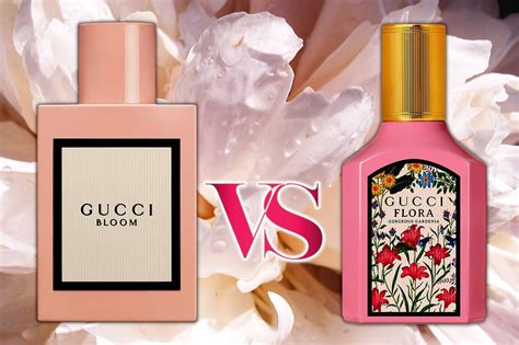 gucci bloom vs flora|flora gorgeous gardenia de gucci.